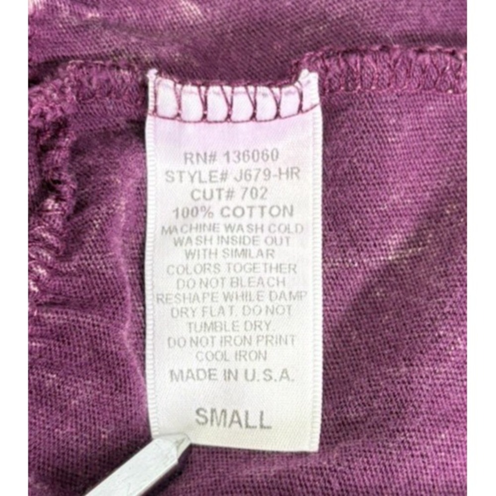 We the Free People Small Magenta Project Social T In A Line‎ Peplum Tee Shirt - Picture 8 of 9